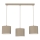 Lustre pendente com cabo ARDEN 3xE27/15W/230V bege
