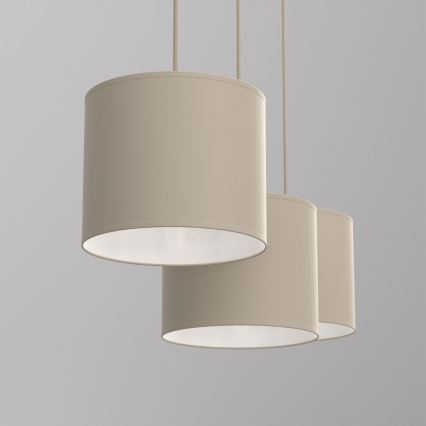 Lustre pendente com cabo ARDEN 3xE27/15W/230V bege