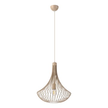Lustre pendente com cabo BALERINA 1xE27/15W/230V bege
