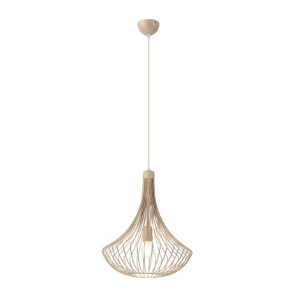 Lustre pendente com cabo BALERINA 1xE27/15W/230V bege