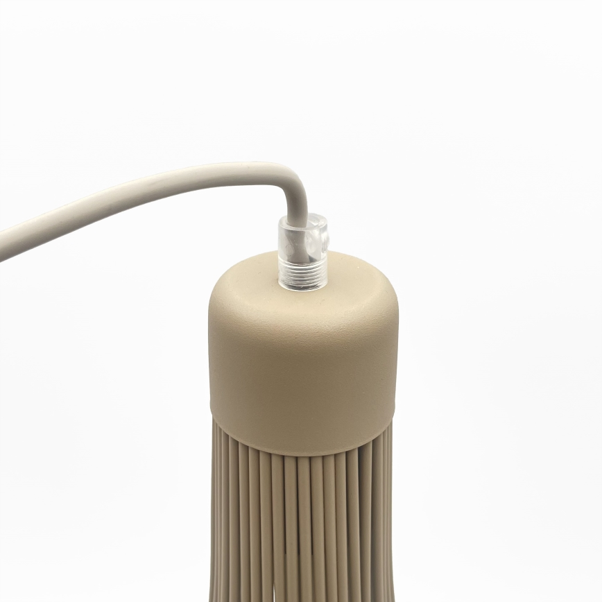 Lustre pendente com cabo BALERINA 1xE27/15W/230V bege