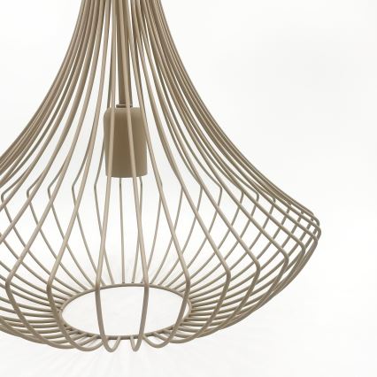 Lustre pendente com cabo BALERINA 1xE27/15W/230V bege