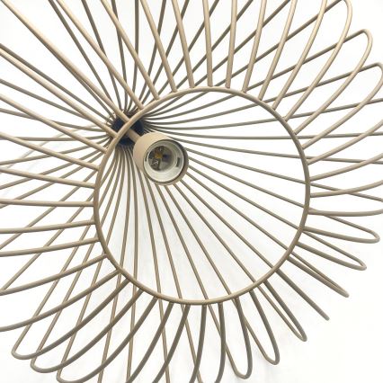 Lustre pendente com cabo BALERINA 1xE27/15W/230V bege