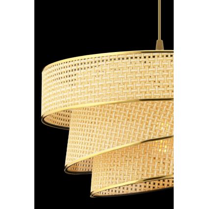 Lustre pendente com cabo COUPER 1xE27/60W/230V bege/dourado