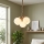 Lustre pendente com cabo LOOMIS 3xE27/15W/230V 83 cm bege/carvalho