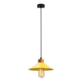 Lustre pendente com cabo MANAVGAT 1xE27/40W/230V amarelo/marrom