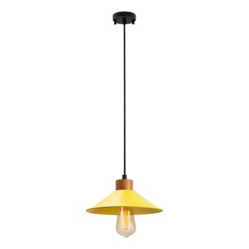 Lustre pendente com cabo MANAVGAT 1xE27/40W/230V amarelo/marrom