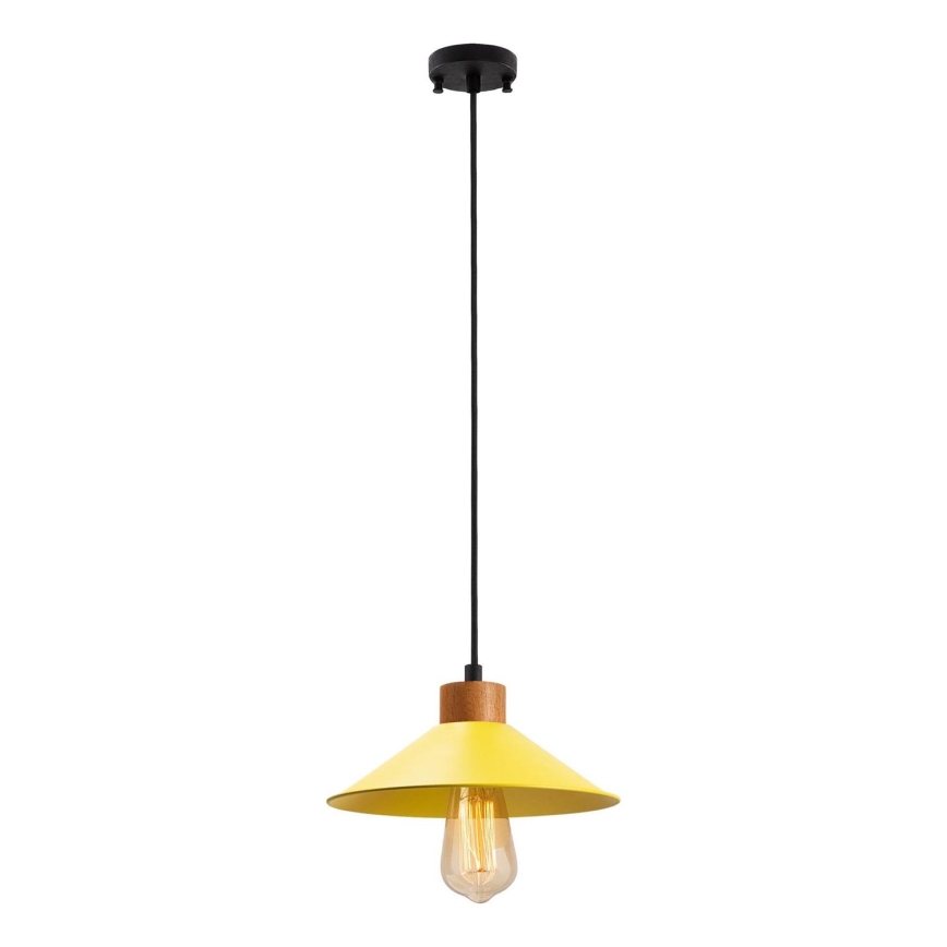 Lustre pendente com cabo MANAVGAT 1xE27/40W/230V amarelo/marrom