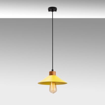 Lustre pendente com cabo MANAVGAT 1xE27/40W/230V amarelo/marrom