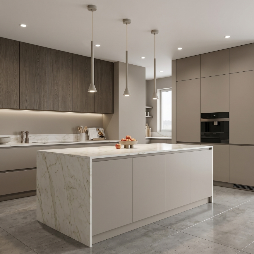 Lustre pendente com cabo MAZZO 1xGU10/8W/230V bege