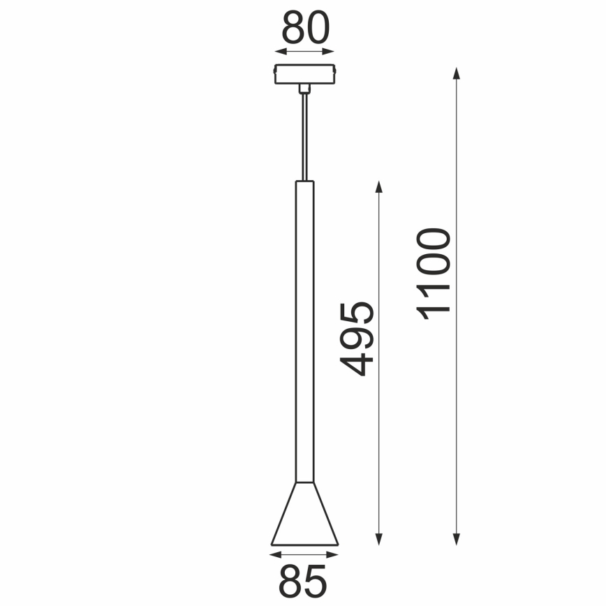 Lustre pendente com cabo MAZZO 1xGU10/8W/230V bege