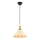 Lustre pendente com cabo MONZA 1xE27/40W/230V Ø 25 cm creme/dourado