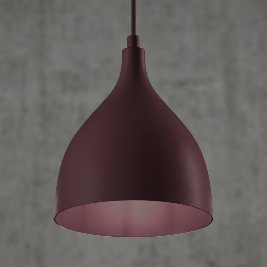 Lustre pendente com cabo NOAK CLASSIC 1xE27/15W/230V bordô