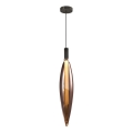 Lustre pendente com cabo NORDIC 1xG9/5W/230V preto/cobre