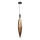 Lustre pendente com cabo NORDIC 1xG9/5W/230V preto/cobre