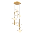 Lustre pendente com cabo PISTOIA 6xG9/5W/230V dourado