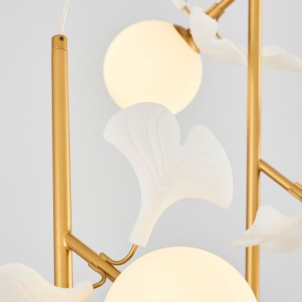 Lustre pendente com cabo PISTOIA 6xG9/5W/230V dourado