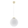 Lustre pendente com cabo TOYA 1xE27/60W/230V, Ø 30 cm, branco/dourado