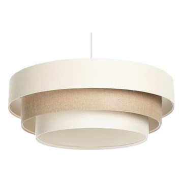 Lustre pendente com cabo TRINITI 1xE27/60W/230V diâmetro 40 cm creme/bege