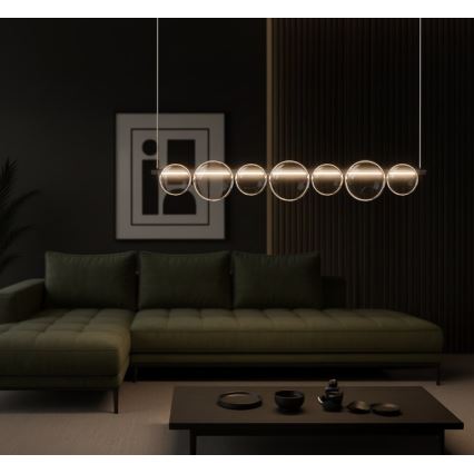 Lustre pendente em cabo ATOLA LED/19W/230V preto/transparente