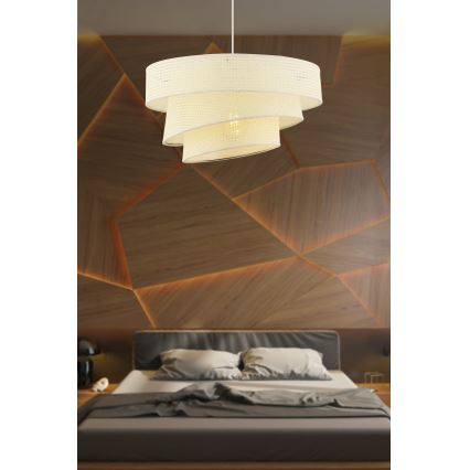 Lustre pendente em cabo COUPER 1xE27/60W/230V branco