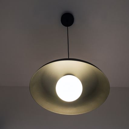 Lustre pendente em cabo ECLIPSE 1xE27/15W/230V preto