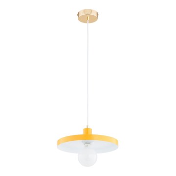 Lustre pendente em cabo LITO 1xE27/15W/230V amarelo