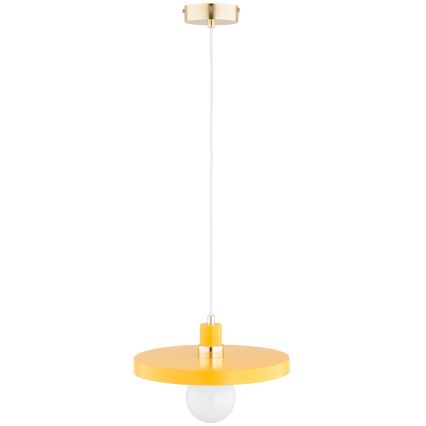 Lustre pendente em cabo LITO 1xE27/15W/230V amarelo