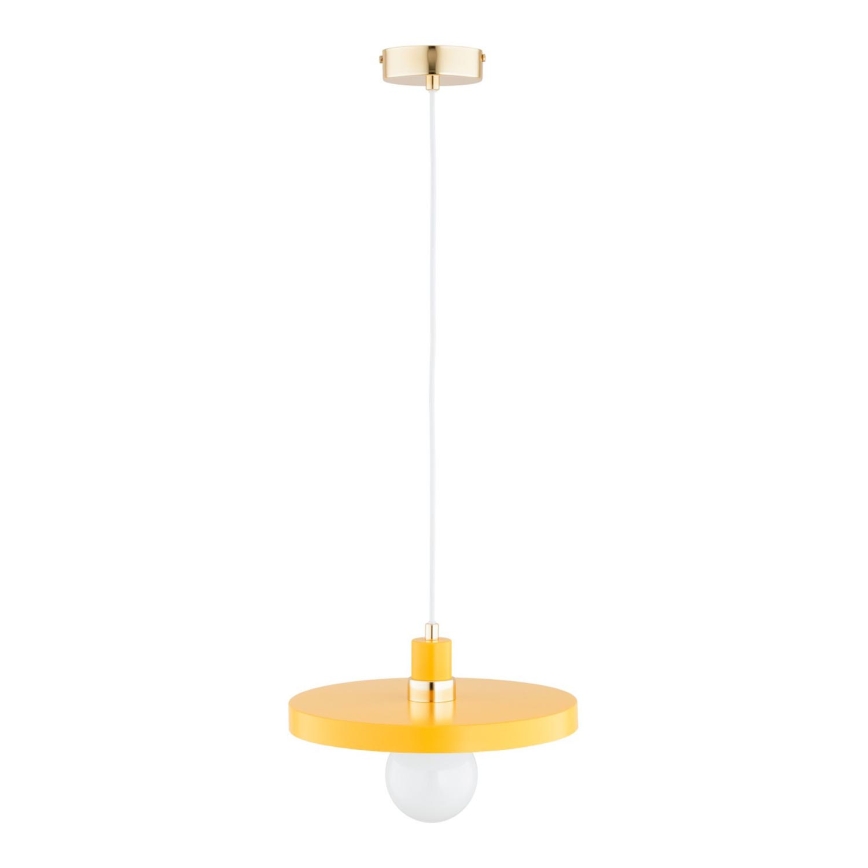 Lustre pendente em cabo LITO 1xE27/15W/230V amarelo