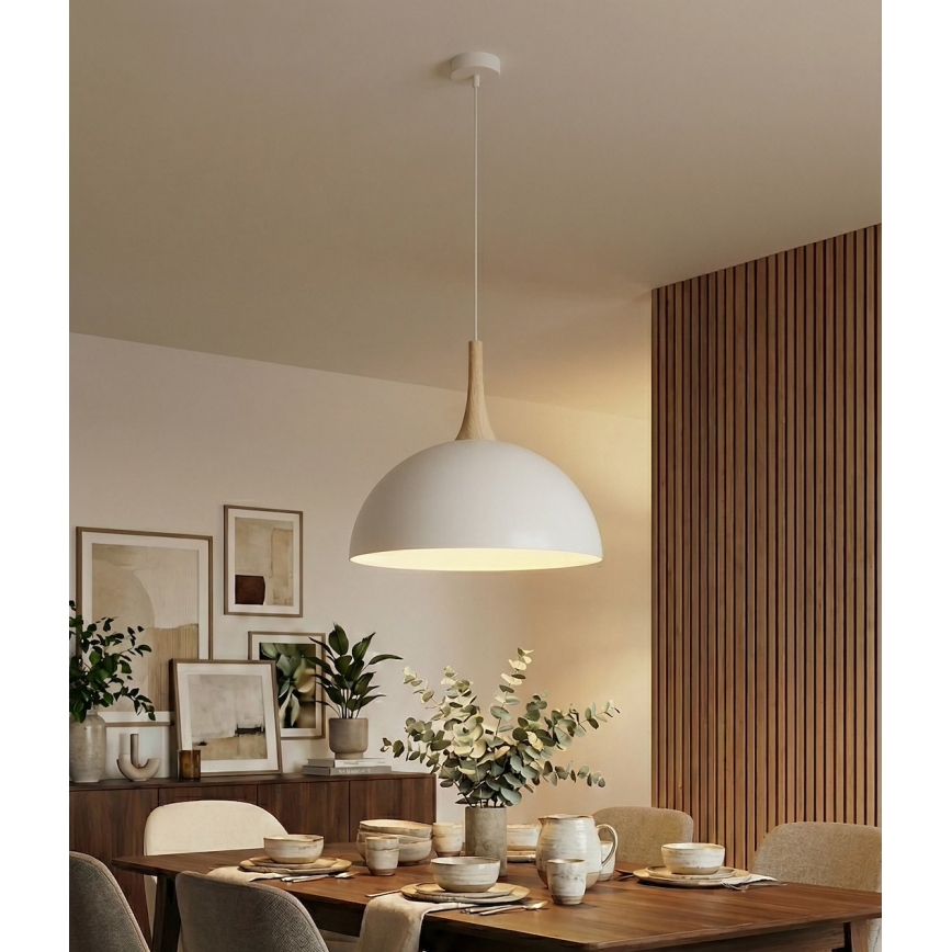 Lustre pendente em cabo NAUTICA 1xGX53/12W/230V branco