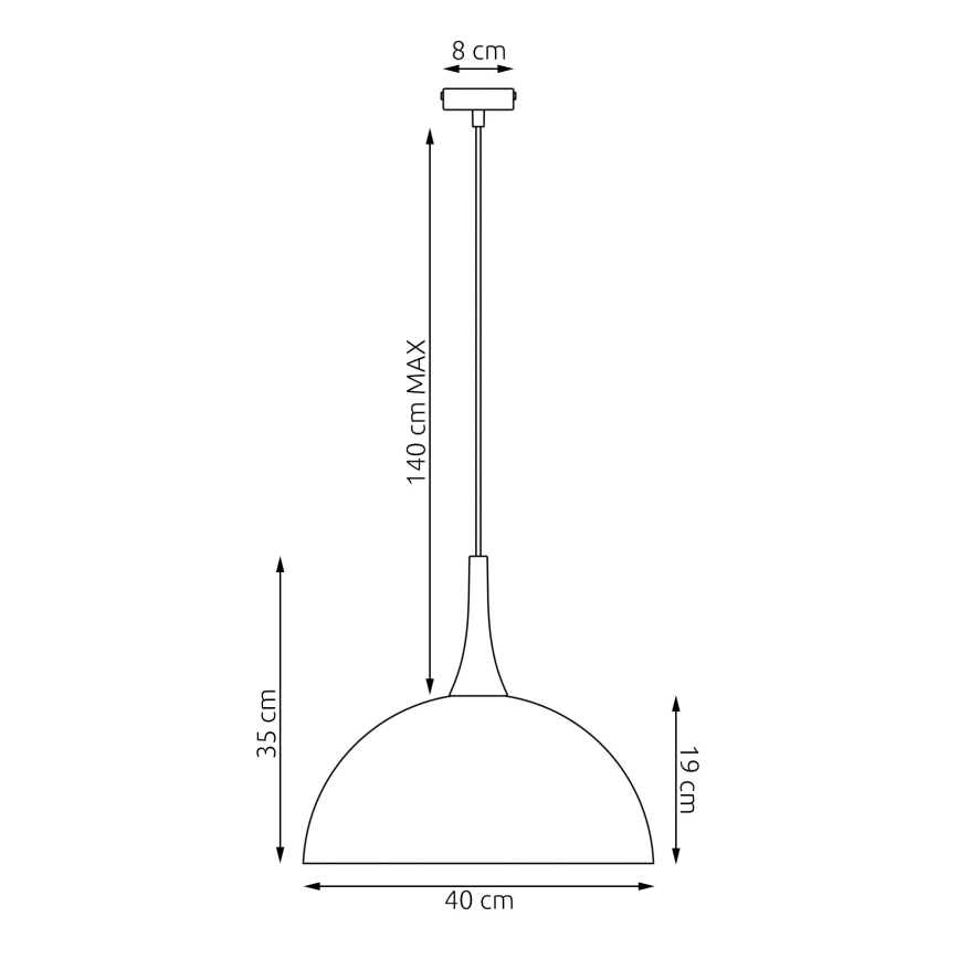 Lustre pendente em cabo NAUTICA 1xGX53/12W/230V branco