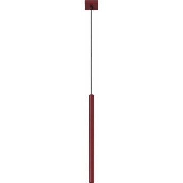 Lustre pendente em cabo PASTELO 1xG9/8W/230V vermelho