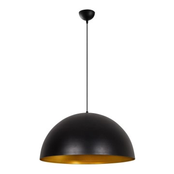Lustre pendente em cabo SIVANI 1xE27/40W/230V, diâmetro 60 cm, preto/cobre
