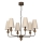 Lustre pendente em corrente GRENADA 6xE14/15W/230V bege