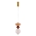 Lustre pendente FLORES LED/10W/230V dourado/laranja/castanho