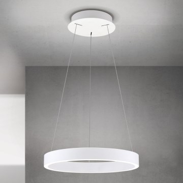 Lustre pendente LED dimerizável em cabo KOLK LED/40W/230V 2700/3000/4000K Ø 40 cm branco