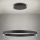 Lustre pendente LED dimerizável suspenso por cabo KOLK, 60 W, 230 V, 2700/3000/4000 K, Ø 60 cm, preto