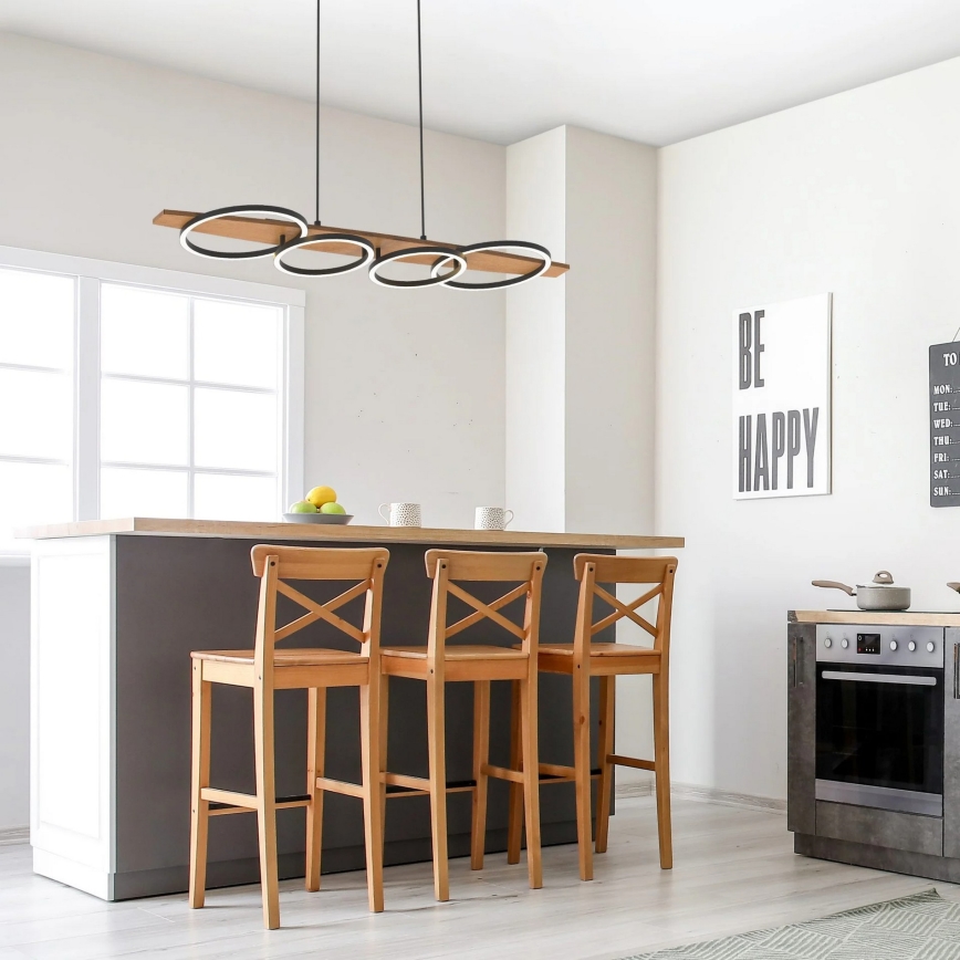 Lustre pendente MELISA LED/35W/230V, pinho
