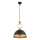Lustre pendente MONZA com cabo 1xE27/40W/230V Ø 30 cm preto/bronze