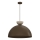 Lustre pendente NEVIS 1xE27/15W/230V Ø 50 cm castanho