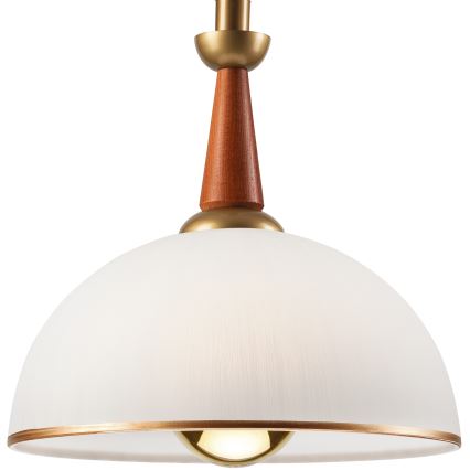 Lustre retrátil CHIARA 1xE27/60W/230V castanho escuro/buche