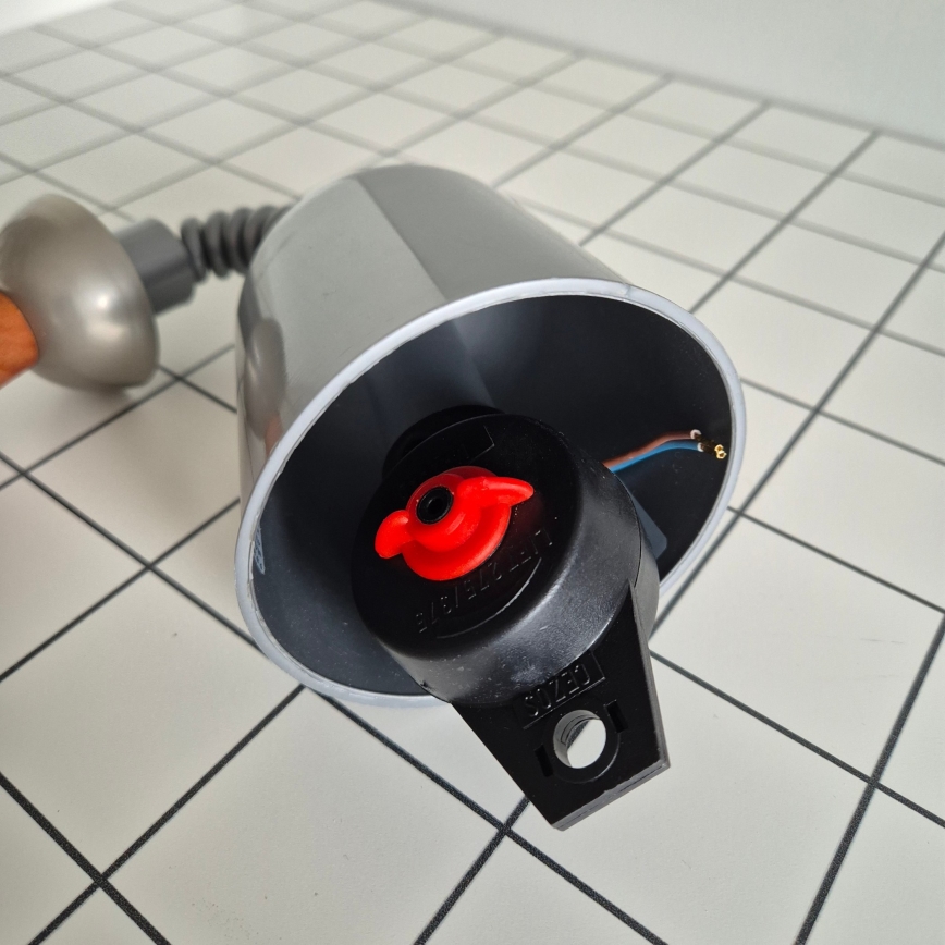 Lustre retrátil CHIARA 1xE27/60W/230V prata/bege/buche