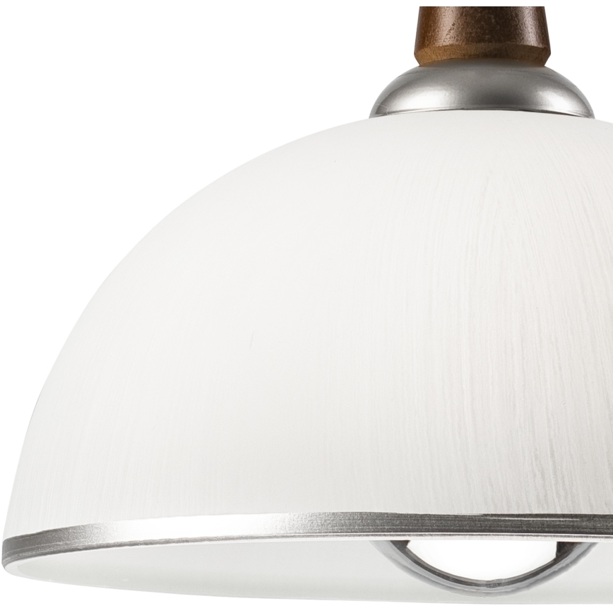 Lustre retrátil CHIARA 1xE27/60W/230V prata/marrom escuro/buche