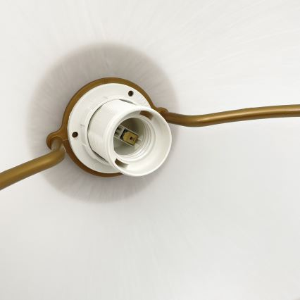 Lustre retrátil RAMONA 1xE27/60W/230V castanho/branco/carvalho