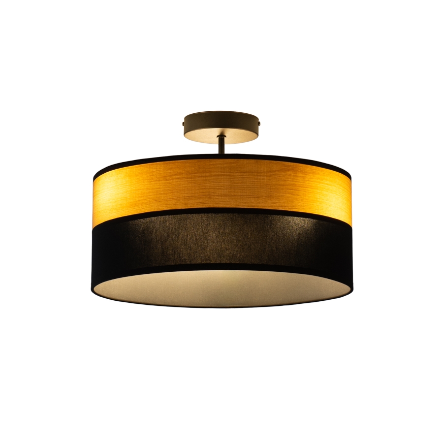 Lustre sobreposto ALBA 3xE27/15W/230V, diâmetro 40 cm, preto/marrom