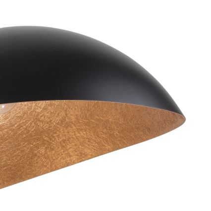 Candeeiro de teto suspenso SPACE 2xE27/60W/230V preto/cobre