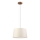 Lustre suspenso AIDA 1xE27/15W/230V Ø 35 cm carvalho/creme