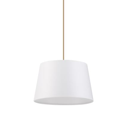Lustre suspenso AIDA com cabo, 1xE27/60W/230V, Ø 25 cm, carvalho/marrom/branco