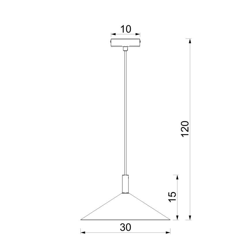 Lustre suspenso ANEGA 1xGX53/15W/230V Ø 30 cm, bordô
