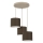 Lustre suspenso ARDEN com cabo 3xE27/15W/230V, Ø 30 cm, bege/marrom